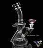 dhhuashop Bong capiteux recycleur bong inline perc dab rig pipe à eau quartz banger grand bol plates-formes pétrolières cire fumer accessoires barboteur narguilés