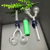 Color sacral slingshot glass burner Wholesale Glass Hookah, Glass Water Pipe Fittings, Smoking ,Free Ship