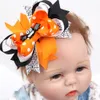 Cinta Lazos para el cabello de Halloween Clips de pasador 12 * 9 cm Accesorios para el cabello de murciélago de dibujos animados lindos Moda Nueva sombrerería de fiesta para niños bebés niñas niños