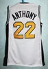 Towson Catholic High School Carmelo Anthony # 22 Maillot de basket-ball rétro pour hommes Cousu Numéro personnalisé Nom Maillots