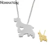 Spaniel dog necklace animal pendant jewelry Silver/gold colors plated