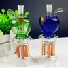 Four claw glass water bottles under Apple Wholesale Glass bongs Oil Burner Glass Water Pipes Oil Rigs Smoking Rigs