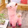 Alpaca Llama Plush Toy Soft Plush Alpaca Dolls Animal Stuffed Doll Kids Birthday Christmas Presents 4 Colors 25cm DW46392603174