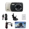 Dash Cam Dual Lens Full HD 1080P 4 "IPS Car DVR Telecamera per veicoli Videoregistratore per visione notturna anteriore + posteriore G-sensor Modalità parcheggio WDR