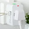 tudo em um adaptador de plugue internacional global universal 2 porta usb adaptador de carregador de energia ac de viagem mundial com plugue au us uk ue caixa de varejo