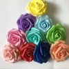 8 CM Yapay Gül Çiçek Başları 100 adet / grup PE Köpük Ev Düğün Dekor Çiçek Scrapbooking DIY Malzemeleri