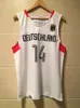 Dirk Nowitzki #14 Bundesrepublik Deutschland 팀 독일인 인쇄 사용자 정의 이름 번호 4xl 5xl 6xl 저지