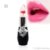 Fleur rouge à lèvres hydratant durable Transparents cosmétiques imperméable changement de température couleur gelée rouge à lèvres baume maquillage New8376484