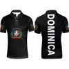 DOMINICA gioventù nome personalizzato gratuito numero dma Polo nazione bandiera spagnola Dominicana stampa foto logo abbigliamento