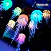 Customized Concert Backdrop Props Hanging Lighting Inflatable Jellyfish Balloon With RGB Light For Night Club And Party Decoration