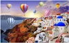 3D photo papier peint personnalisé 3d peintures murales papier peint européen méditerranéen paysage église ballon TV canapé fond mur décoratif