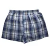 High Quality Brand 4-pack Men's Boxer Shorts Woven Cotton 100% Classic Plaid Combed Male Underpant Loose Breathable Oversize C19041801