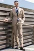 Slim Gentleman Business Wedding Suits Einreiher Jacke Hose Brand New Groom Prom Dress Design Zwei Stücke (Jacke + Hose) tragen