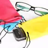 Påsar för solglasögon mp3 mjukt tyg dammpåse glasögon väska påsar optiska glasögon bära väska