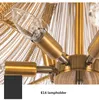 Luxus Goldtroddel Led E14 Pendelleuchten D60cm K9 Kristall Luster Led Suspend Lampe Wohnzimmer Adjustable Hängelampe Befestigungen UPS