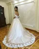 New Design Fashion Wedding Dress Sweetheart Chapel Train A Line Gelinlik Lace Applique Long Bridal Gowns Custom Made Vestidos De Noiva