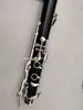 Venta caliente clarinete 18 teclas G Tune Ebony Wood Black Silver key instrumento musical con estuche Freeing