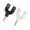 Gorące telefony komórkowe Ty Wpisz Jack 3.5mm do Dual 3.5mm Aux Cable Headphone Seprator Mężczyzna do kobiet Stereo Audio Słuchawki Słuchawki Adapter