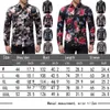 Neue Männer Langarm Hemd Button Up Business Arbeit Smart Formale Kleid Tops Männlich Luxus Stilvolle Floral Slim Fit Kleid hemd