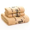 3pcs/set 34*75cm Face Towel 70*140cm Thicken Cotton BathTowel Highly Absorbent Bath Hair Towel for Home Bathroom Hotel Beach Retail Box