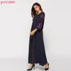 Abbigliamento jaycosin musulmano femminile stampato abito di velluto stampato islamico abaya jilbab cocktail lungo maxi abito completo abbigliamento musulmano vendita caldo bianco z0412