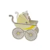 50шт коляски PRAM Baby Shower пользу картонного Box Детский день партия украшения конфеты Сладкий держатель