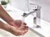 Badezimmer-Wasserfall-Wasserhahn, mattschwarz, 100 % Messing, Einhand-Waschtischmischer, gebürstetes Gold, Rosé-Chrom-Waschtischarmatur