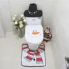 christmas toilet cover set