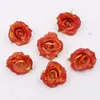 120 stks 5.5 cm Kleurrijke Peony Fake Bloem Hoofd Bruiloft Decoratie Mini Zijde Bloem DIY Kunstmatige Garland Kraftpapier Bloem XD22488