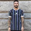 2019 Nya Mens sommar Striped T Shirt Gym Kortärmad T-shirt Casual Fashion Hip Hop Tees Bodybuilding Slim Jogger Toppar