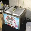 食品加工装置45x45cmアイスパンインスタントロールフライフライアイスクリームロールマシンローラー