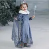 Платье для маленьких девочек, зимние детские платья принцессы «Холодное сердце», детский праздничный костюм, одежда для косплея на Хэллоуин, MDT 0019945416
