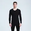 Nya 2020 långa Johns Mäns Thermal Underkläder V-hals Stretch Shaping XL-6XL Storlek