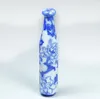 Longueur 78MM personnalité porcelaine bleue et blanche