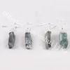 10Pairs 20-40mm Random Size Irregular Natural Raw Kyanite Crystal Stone Dangle Earrings Handcrafted Rough Healing Gemstone Women's Earrings