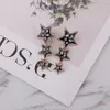 Atacado - Exagerated Adorável Bonito Muito Brilhante Diamante Multi Estrelas Longo Gota Pingente Brincos Para As Mulheres Meninas