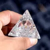 Bols en verre triangulaires épais pour bang, bol triangulaire de 14mm/18.8mm, grand bol de bang en verre large, bols en verre de forme triangulaire