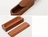 Custodia nascosta in materiale di legno Custodia magnetica portatile Custodia in legno Design innovativo per sigarette, tabacco, erbe, rotolamento, fumo DHL
