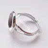 Beadsnice Pad Ring Base Bezel Blank bly-säkra nickelfria rund smycken delar säljs av PC storlek 14mm ID 3572