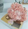 Real toque de hortênsia de seda bouquet Falso Flor Para DIY Decoração do casamento artificial flores Ramalhete 5 Chefes hydrange