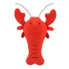 Popular Plush Pet Dog Toy Funny Pet Fleece Durability Sound Crayfish Crab dog Cat toys pet Supplies