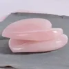 Bellezza di grandi dimensioni amore cuore gua sha rosa quarzo cristallo naturale gua sha massaggio facciano corpo corpore strumento di cura della pelle in scatola regalo in scatola regalo