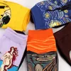 Caliente noche estrellada Otoño Invierno Retro mujeres personalidad arte Van Gogh Mural pintura de fama mundial calcetines masculinos aceite divertido calcetines felices