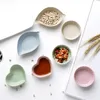 4 Designs Seasoning Dish Snack Plate Salt Vinegar Soy Sauce Saucer Condiment Containers Degradation Wheat Straw Bowl