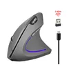 Nuovo mouse da gioco wireless Mouse verticale per PC Gamer Mouse per computer Gioco per laptop 6 pulsanti 2400 DPI Ottico regolabile 2,4 GHz con ricevitore USB