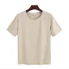 コットン夏のコットンTシャツの女性の緩いスタイルのソリッドティーシャツ女性半袖トップティーOネックT-Shirt女性12色のトレンド
