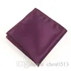 Mäns Bröllopsdräkt Pocket Handdukar Handkerchief Candy Color Small Squares Partihandel Multicolor Polyester Silk