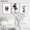 Fashion Wall Art Perfume Lips Poster Nordic Print High Heels Canvas Painting Woman Pictures for Living Room Modern Decoration5811950