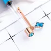 DIY Empty Barrel Ball Pen Diamond on Top Ballpoint Pen Clover Pendant Smart Gift Back to School Christmas Crafts WJ097