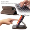 Caseme Magnetic Leather Cover Fodral Korthållare Slot för Samsung A32 A42 A52 A72 5G A31 A41 A51 A71 A10 A20 A30 A40 A50 M30 M31